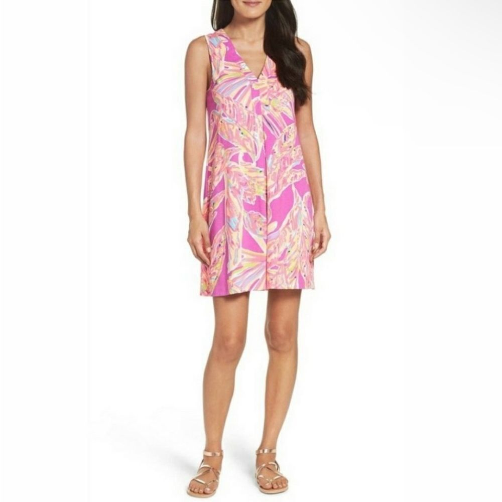 LILLY PULITZER | Amina Pima Cotton Dress Amethyst Sunseekers Women’s Size XS